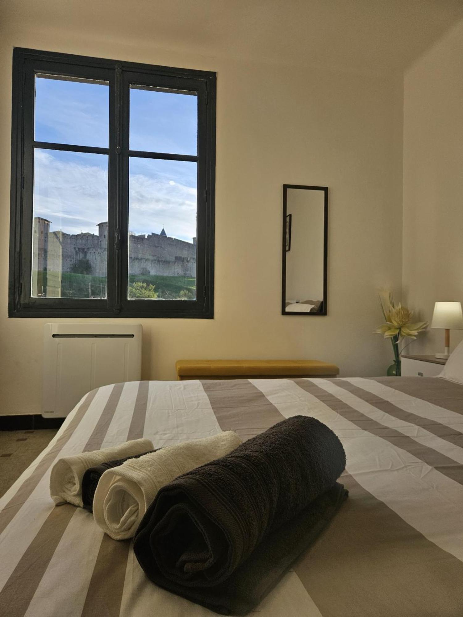 Vue Cite Medievale Castel View Carcassonne Zewnętrze zdjęcie