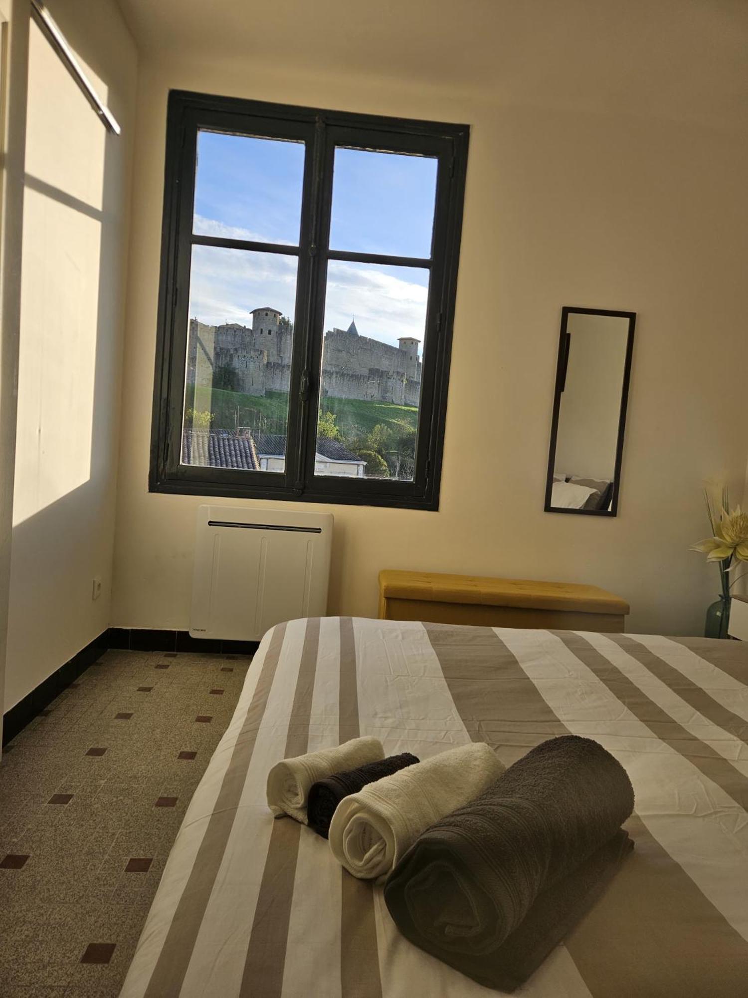 Vue Cite Medievale Castel View Carcassonne Zewnętrze zdjęcie